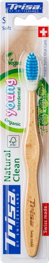 Trisa Natural Clean Holzzahnbürste Young soft