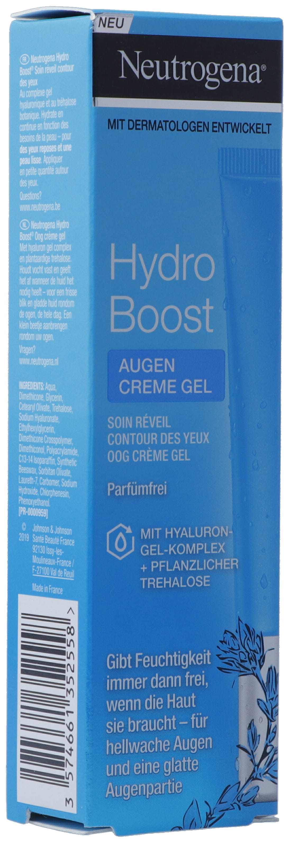 Neutrogena Hydro Boost Aqua Augen Crème Gel