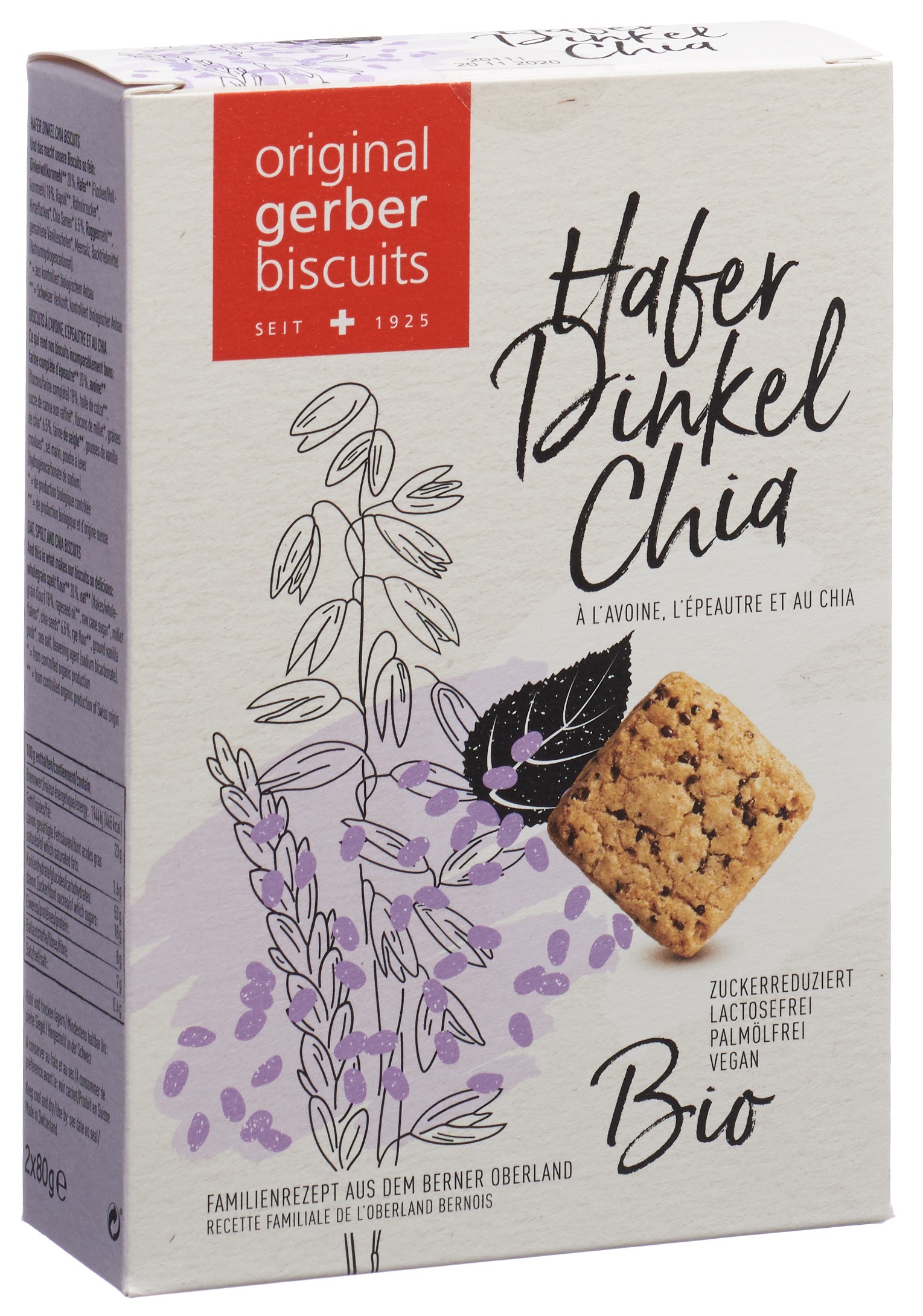 original gerber biscuits Hafer Dinkel Chia Bio