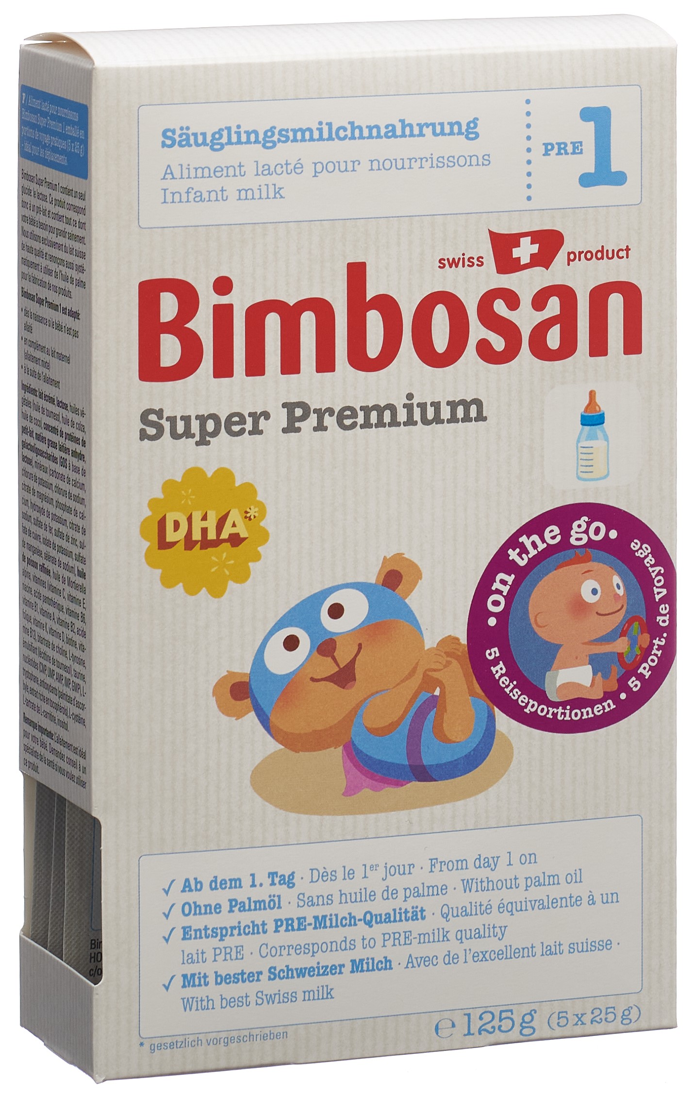 Bimbosan Super Premium 1 Säuglingsmilch Reiseportionen