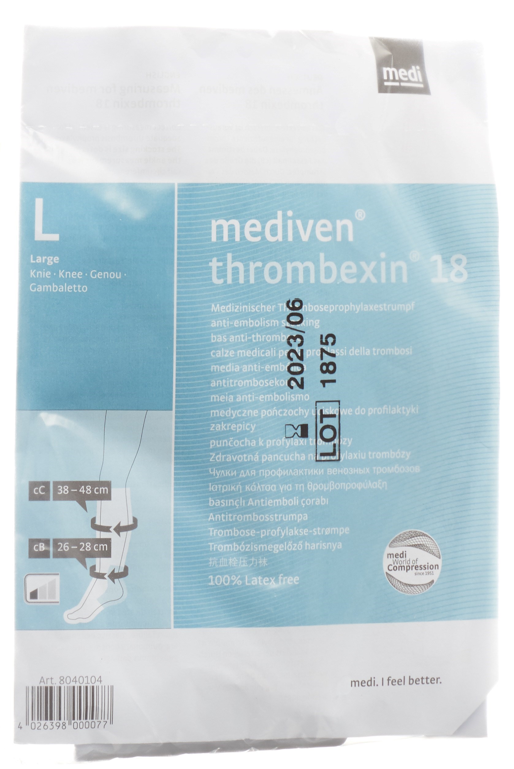 mediven thrombexin 18 A-D Kniestrumpf L
