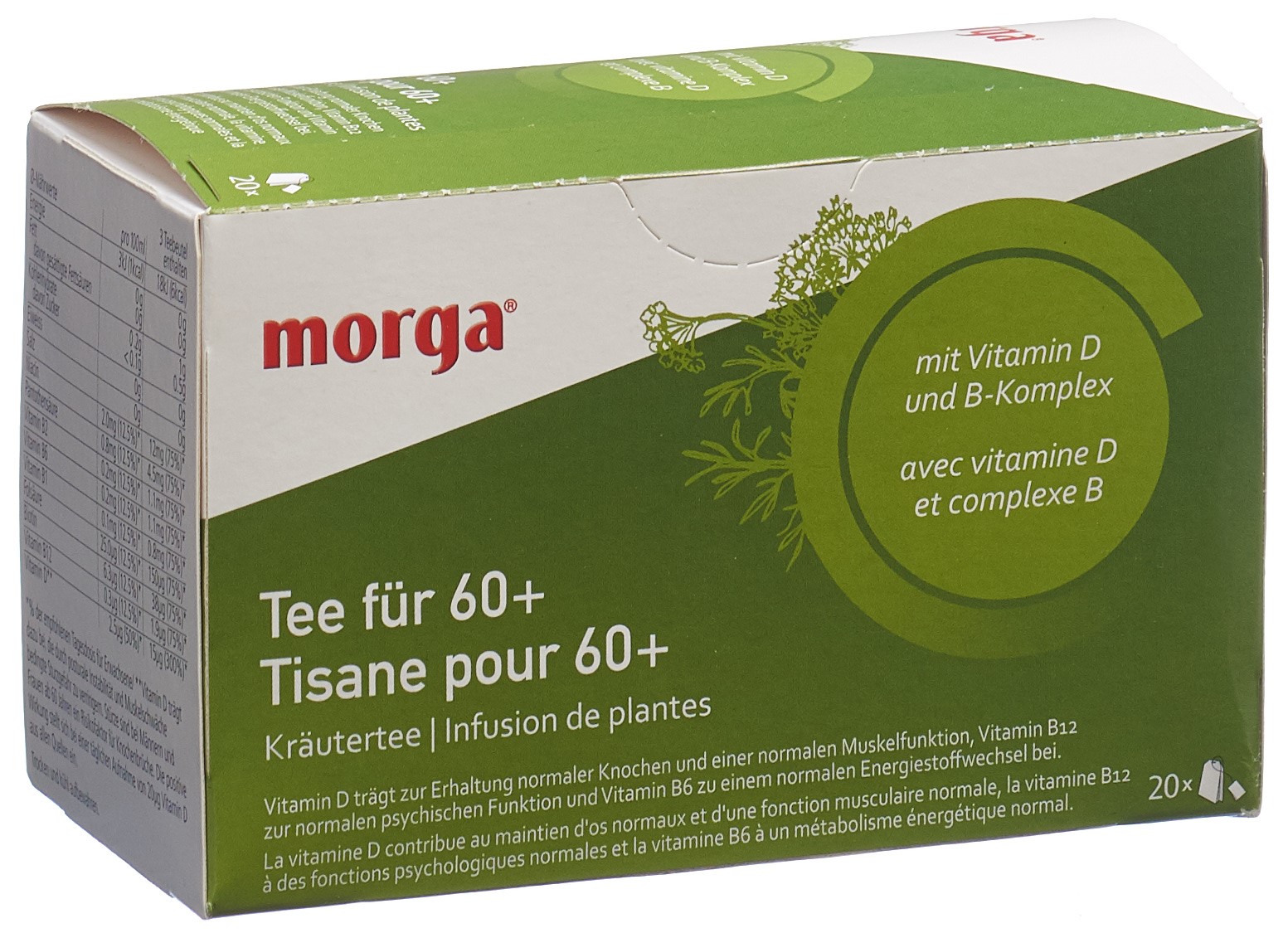 morga Tee für 60+ mit Hülle