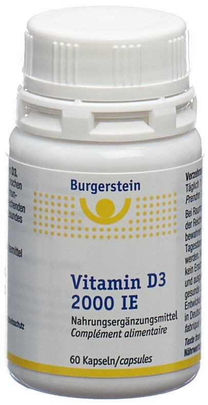 Burgerstein Vitamin D3 Kapsel 2000 IE