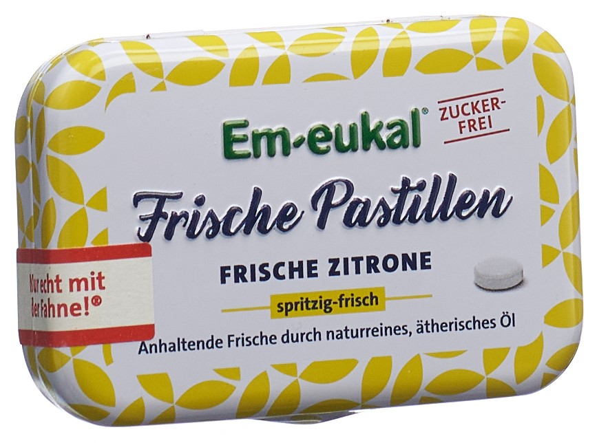 Em-eukal Frische Pastillen frische Zitronen zuckerfrei mit Xylit