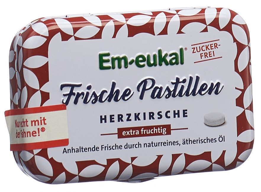 Em-eukal Frische Pastillen Herzkirsche zuckerfrei mit Xylit