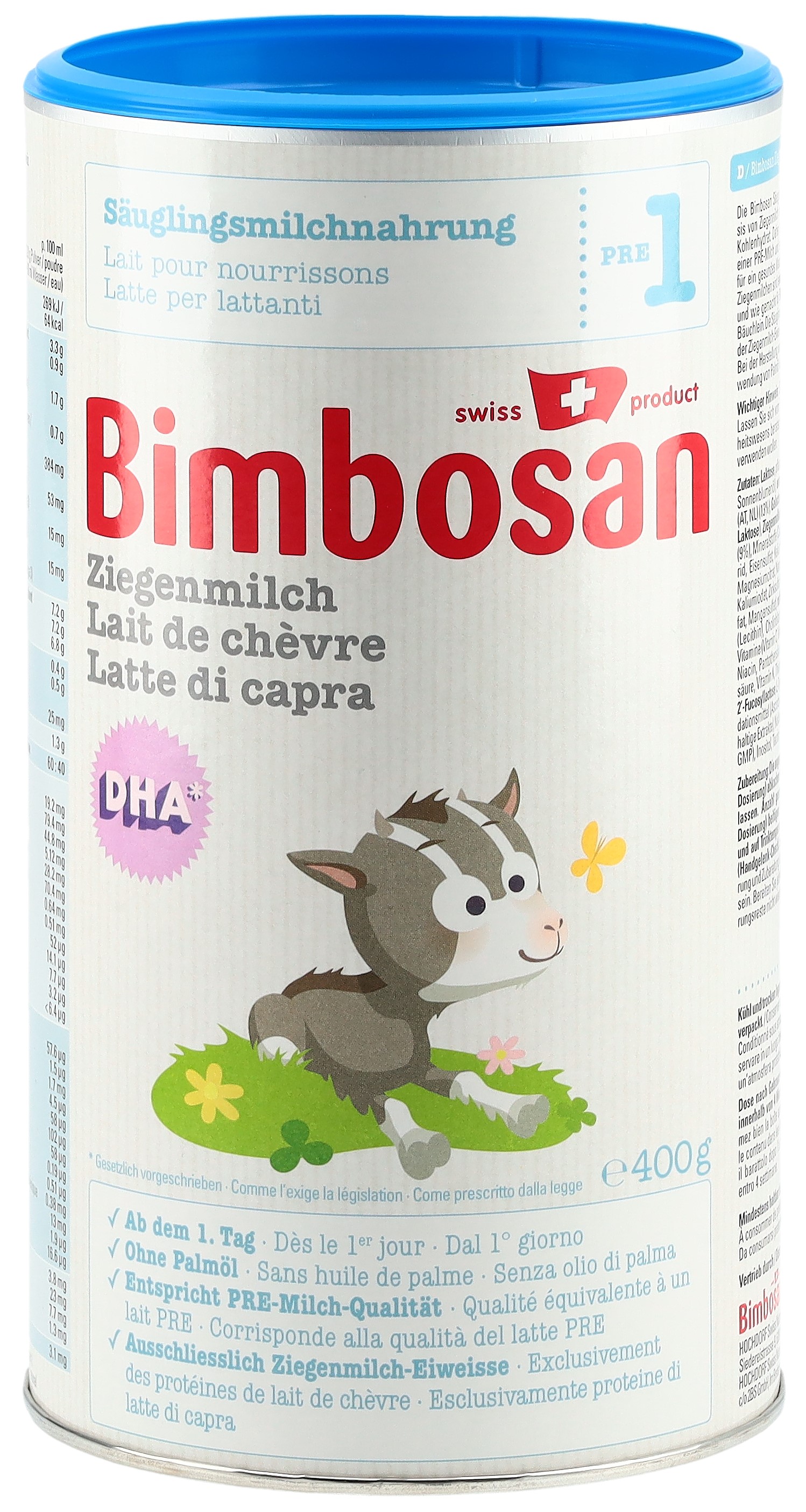 Bimbosan Ziegenmilch 1 Säuglingsmilch