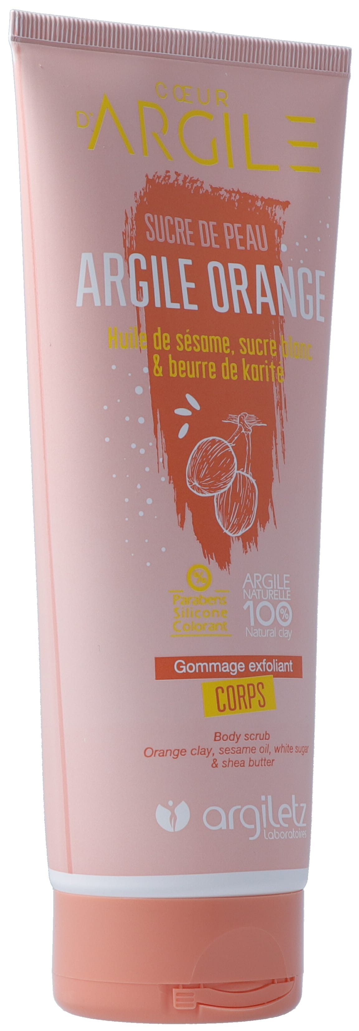 argiletz argiletz Tonerde orange Körperpeeling