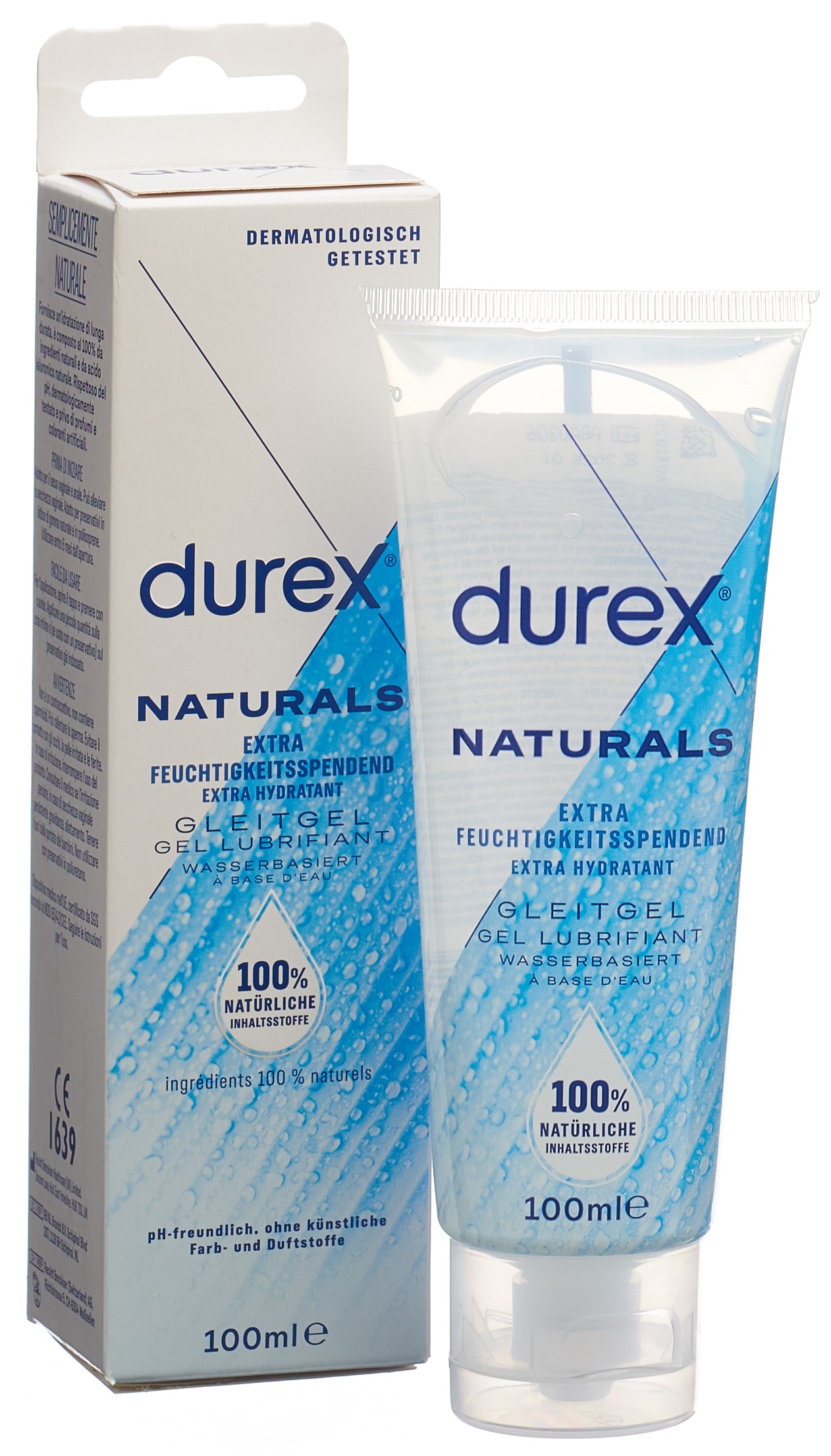 durex Naturals gel lubrifiant extra sensitive 100 ml | Acheter chez BENU