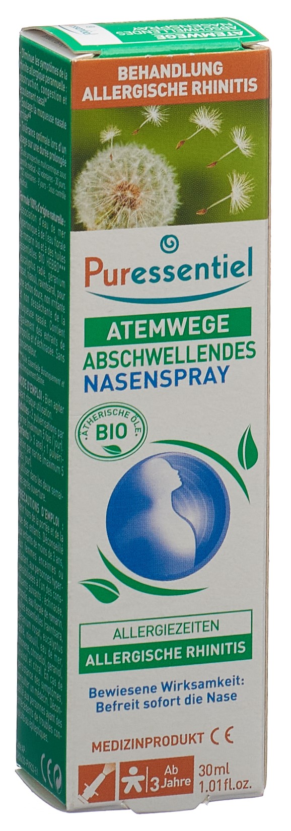 Puressentiel Abschwellendes Nasenspray ätherisches Öl Bio