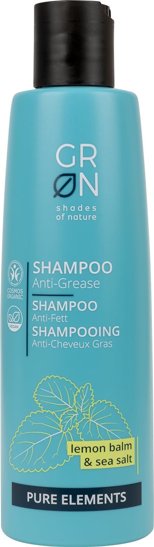 GRN PURE Shampoo Anti-Fett Zitronenmelisse & Meersalz