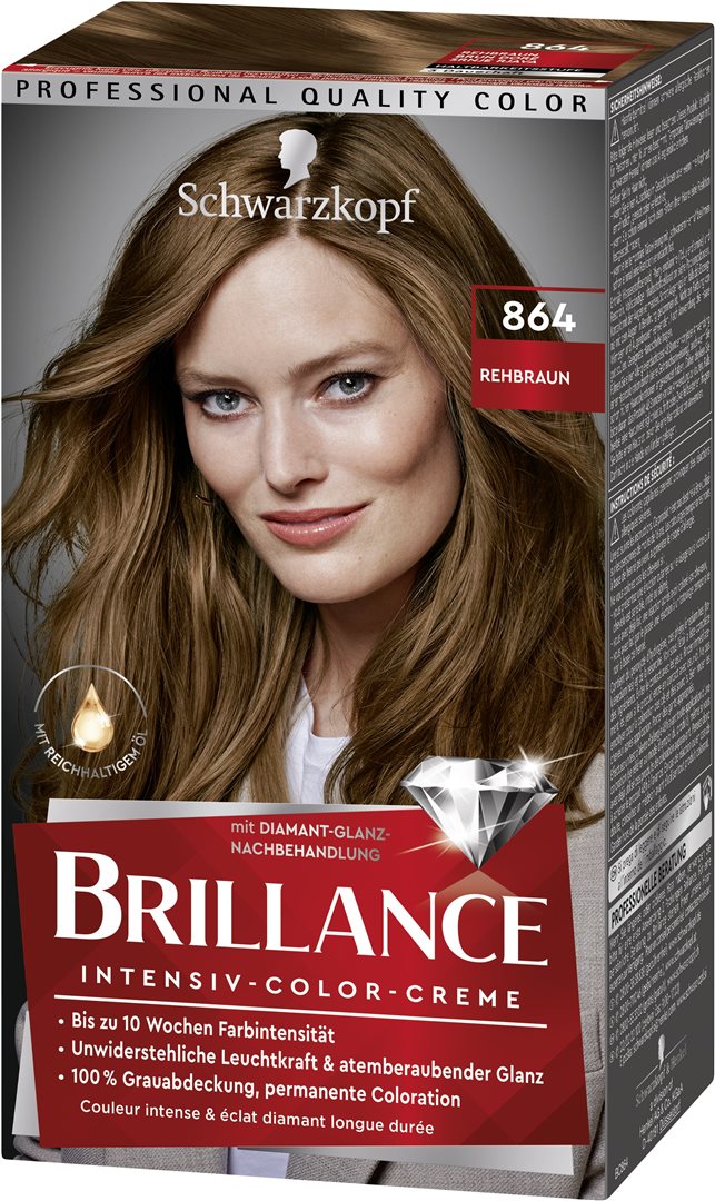 Schwarzkopf BRILLANCE 864 Rehbraun