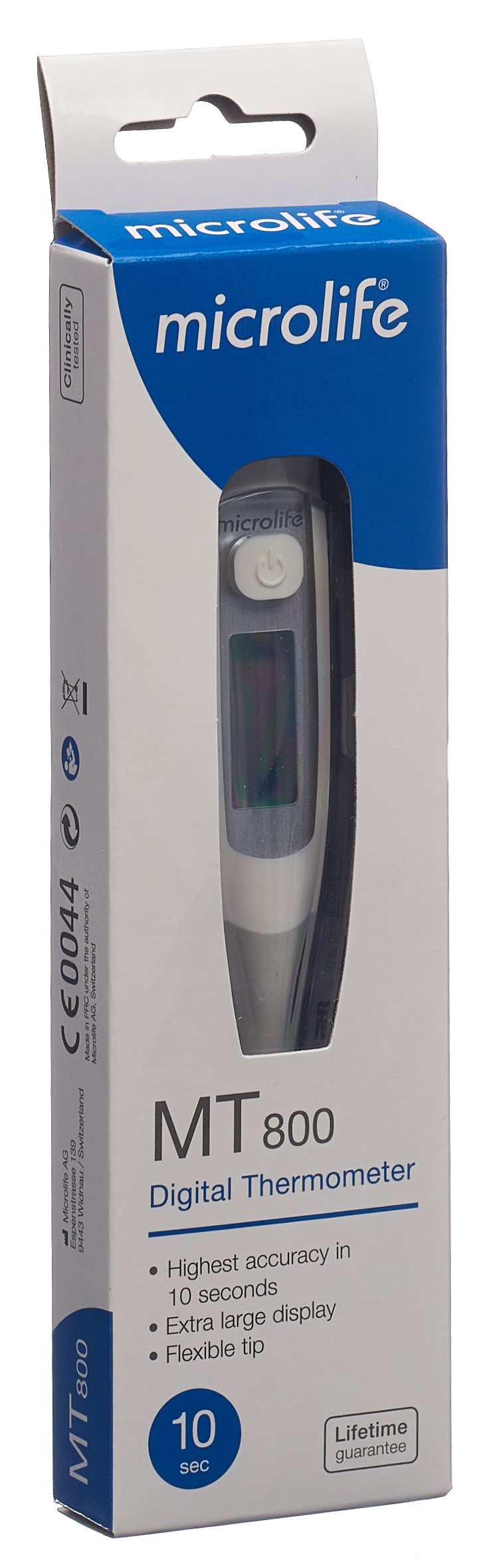 Microlife Stab Thermometer digital flexible Spitze MT 800 10 Sekunden