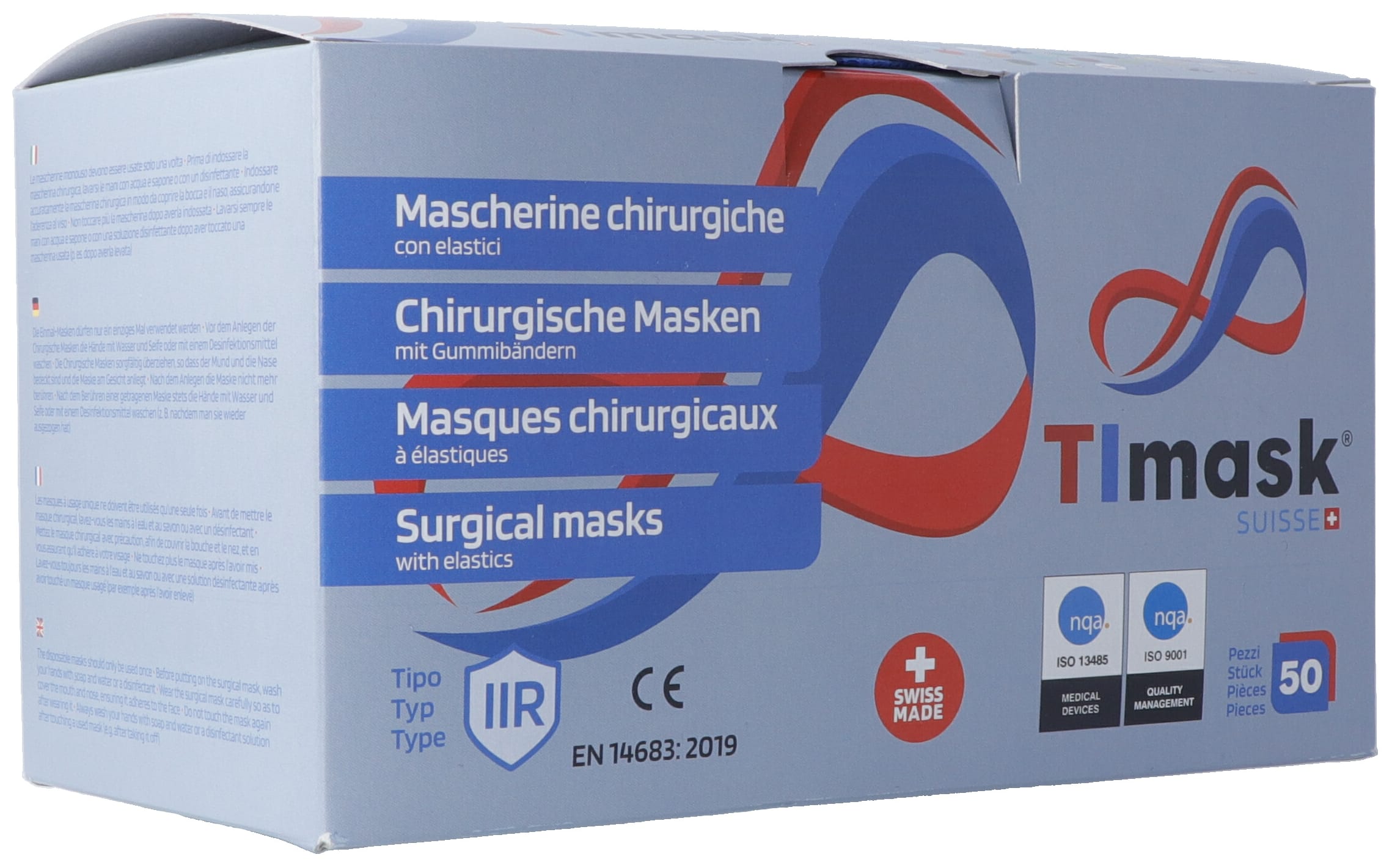 TImask Einweg-Medizinmaske Typ IIR kobaltblau