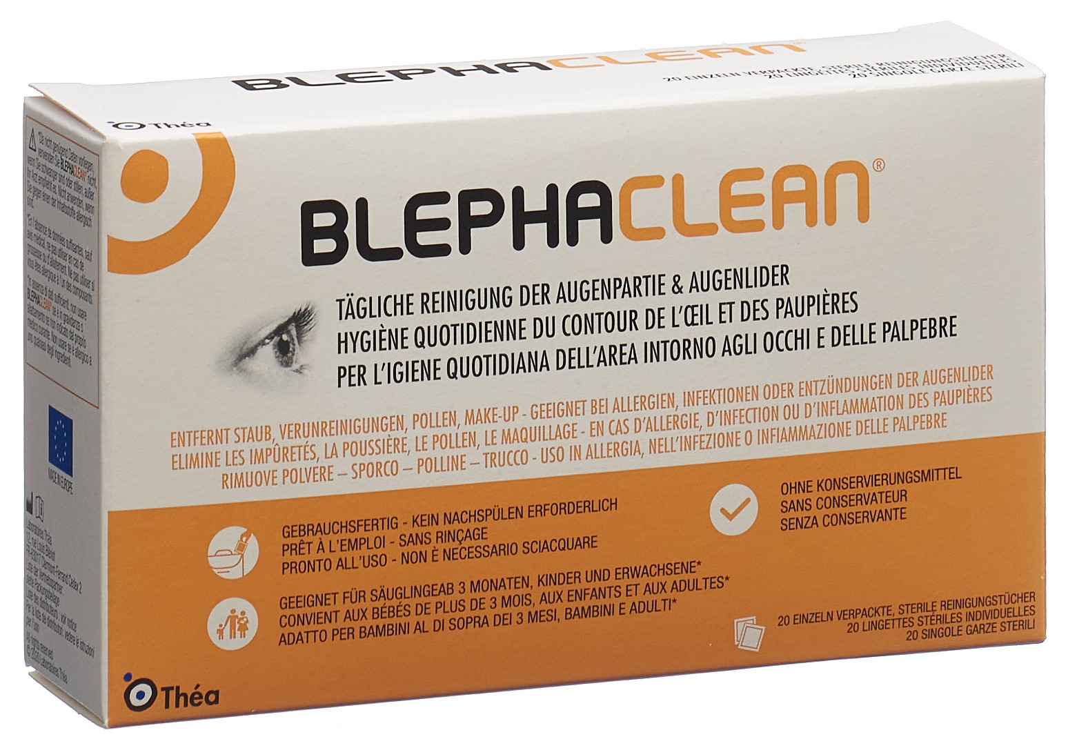 Blephaclean Reinigungstücher steril einzeln verpackt