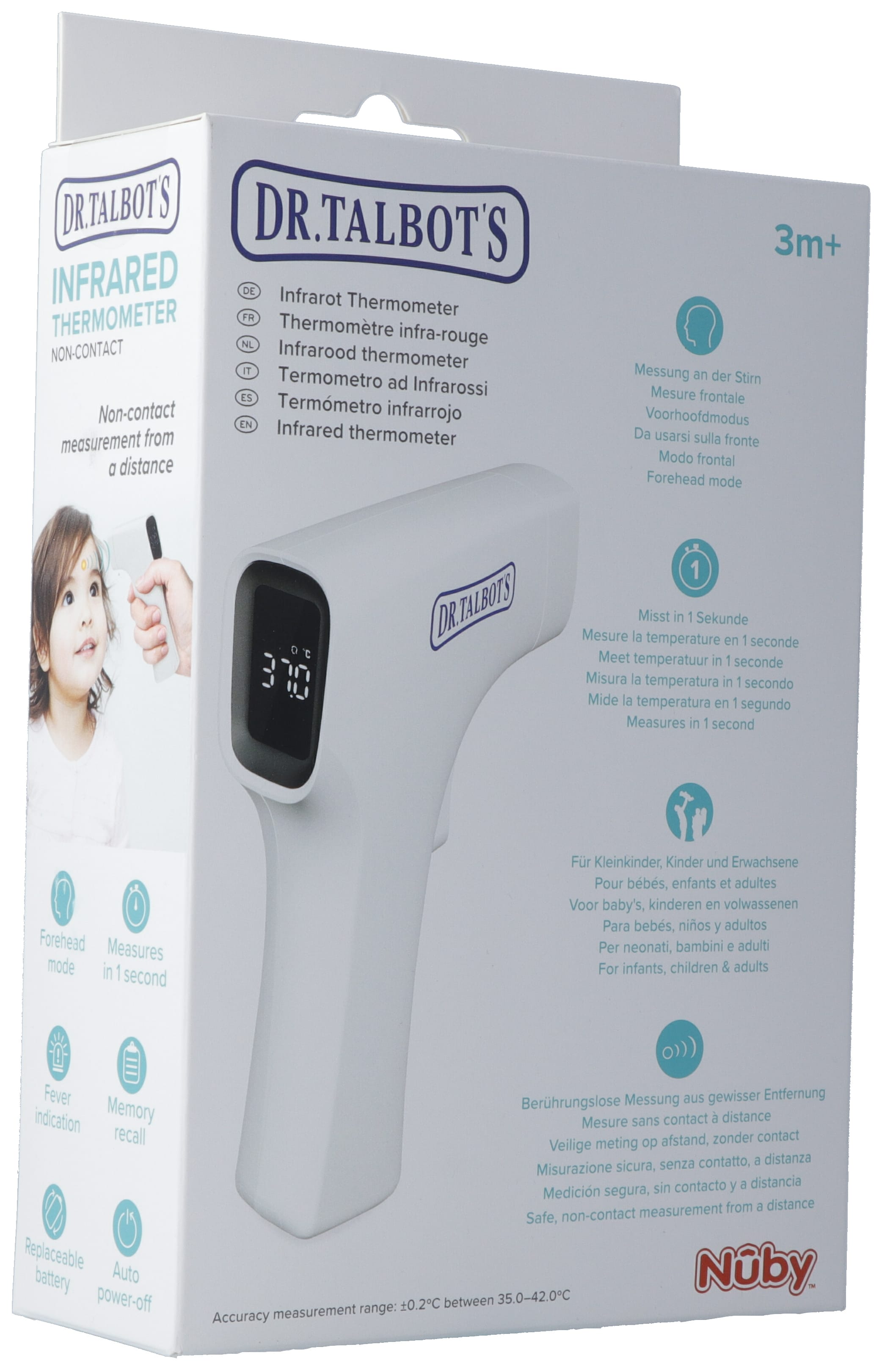 Nûby Dr. Talbot's kontaktlos Infrarot Thermometer Infrarot Thermometer