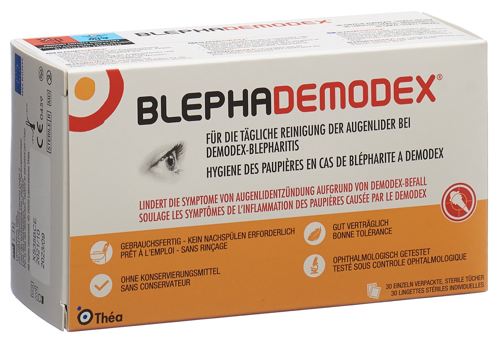 Blephademodex Reinigungstücher steril einzeln verpackt