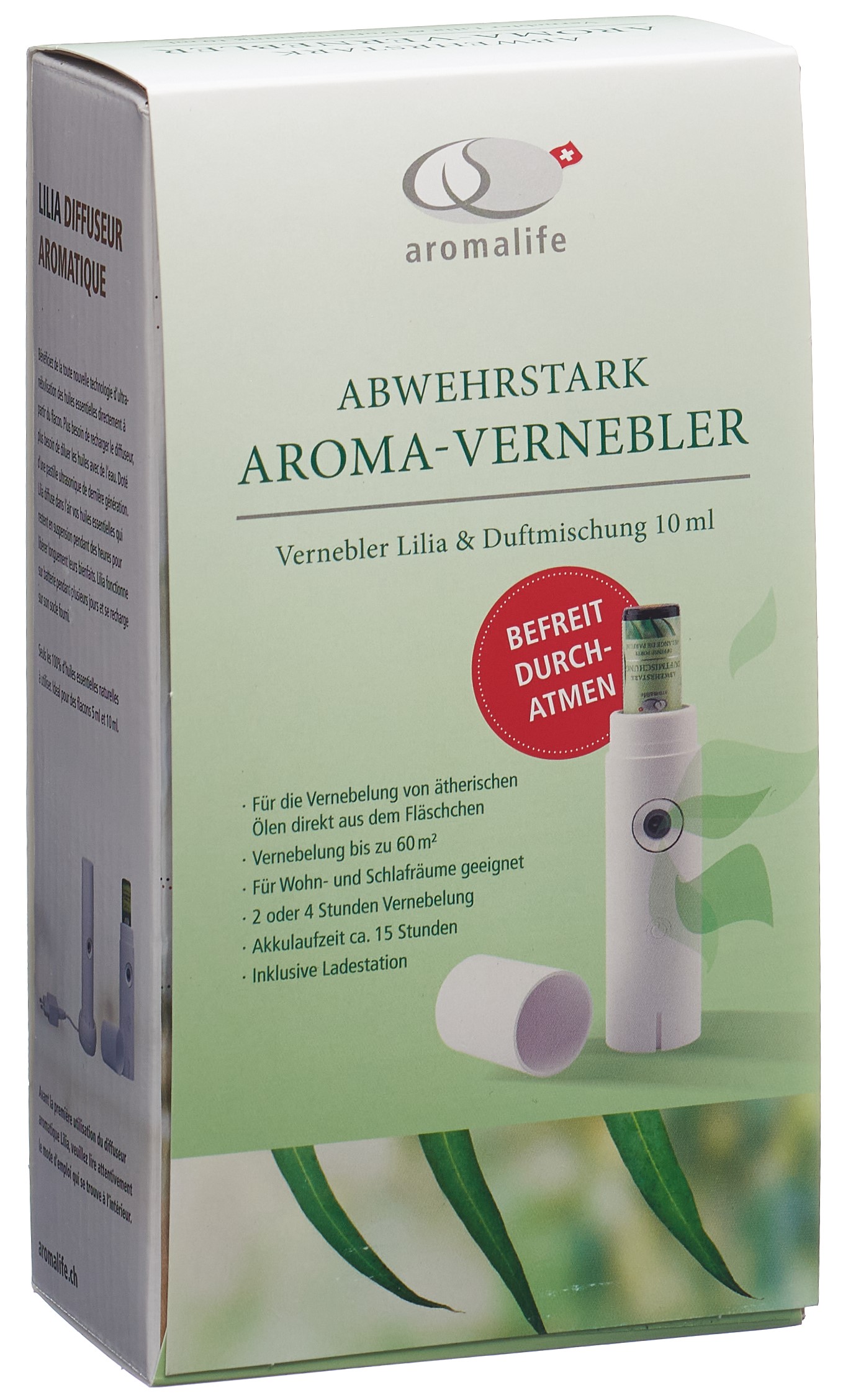 aromalife Abwehrstark Lilia Vernebler weiss inklusiv Duftmischung 10ml