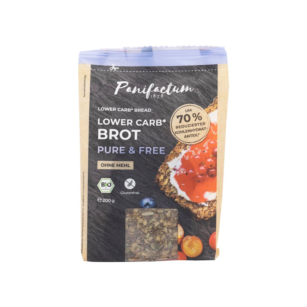 Panifactum Lowcarb Brot Pure & Free Bio glutenfrei