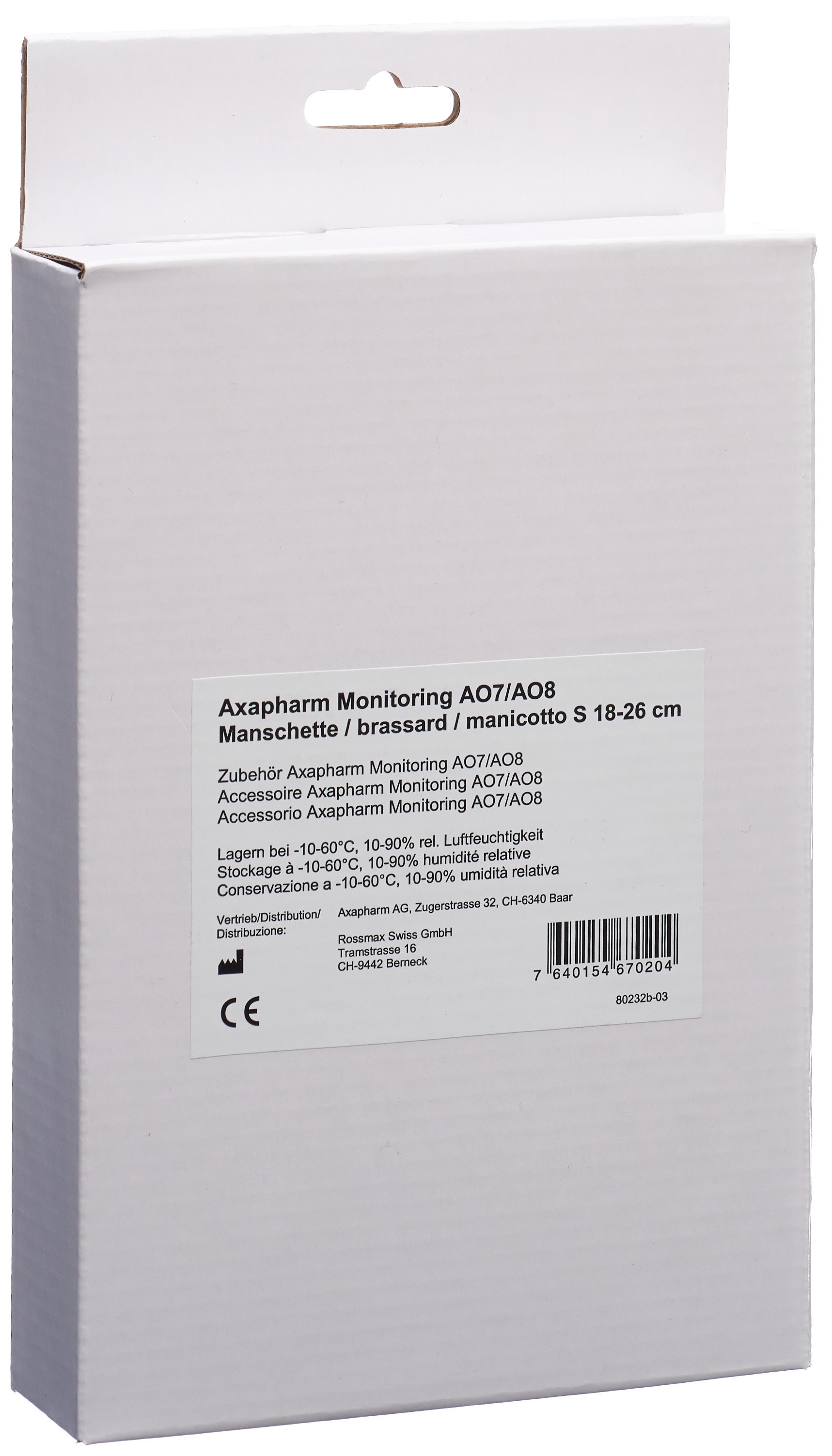 Axapharm AO7/AO8 Manschette S 18-26cm