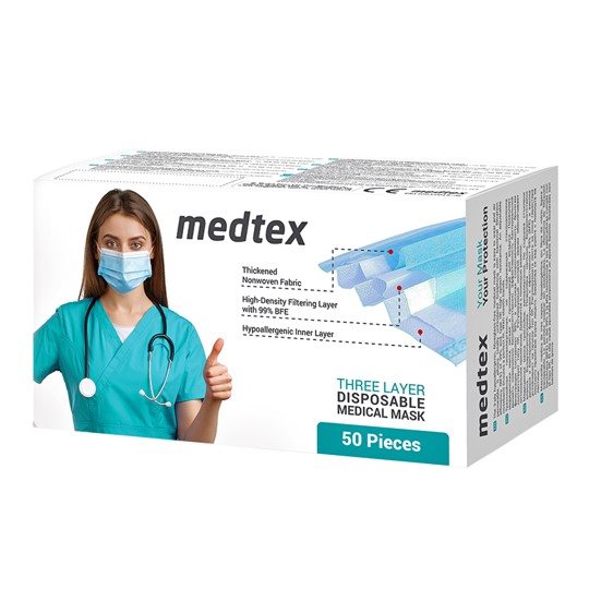 MedTex MedTex Medizinische Einweg Maske Typ IIR EN14683
