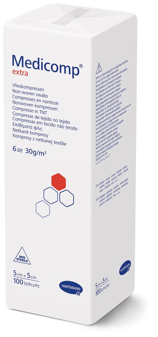Medicomp Extra 6 fach S30 5x5cm unsteril