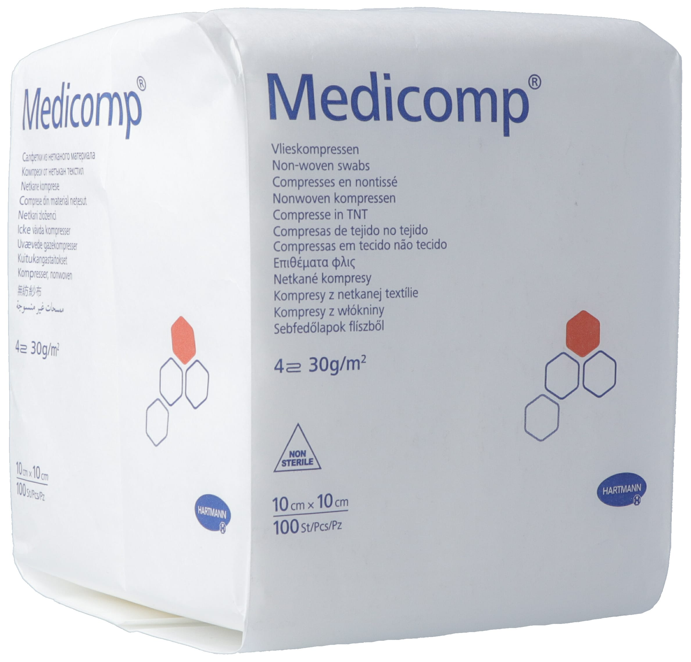 Medicomp 4 fach S30 10x10cm unsteril