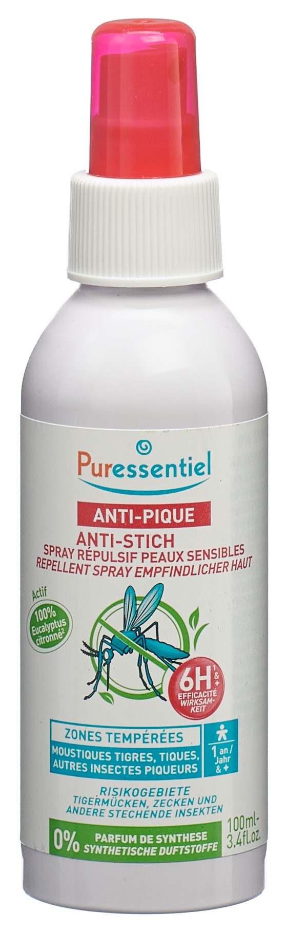 Puressentiel Anti-Stich Abwehrspray empfindliche Haut