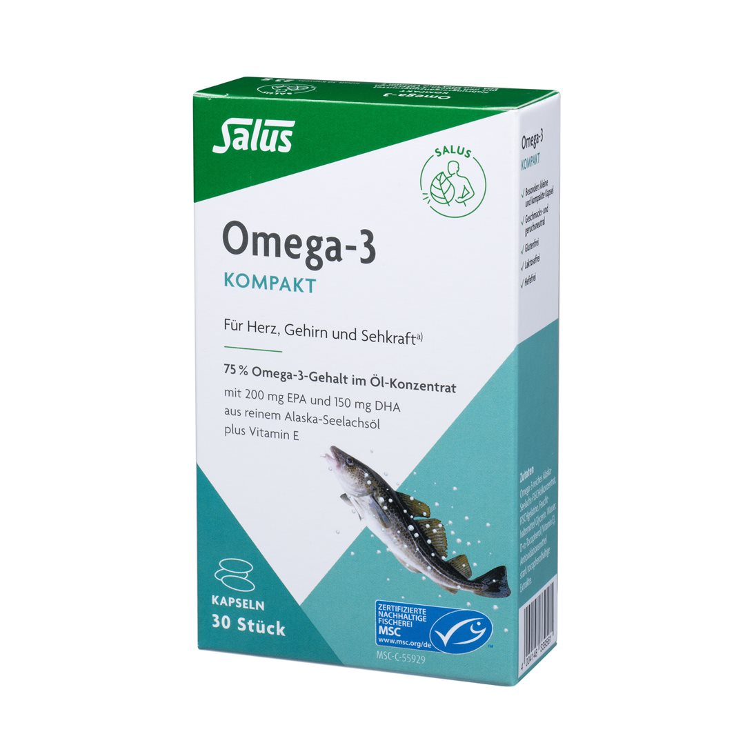 Salus Omega-3 Kompakt Seelachsöl Kapsel