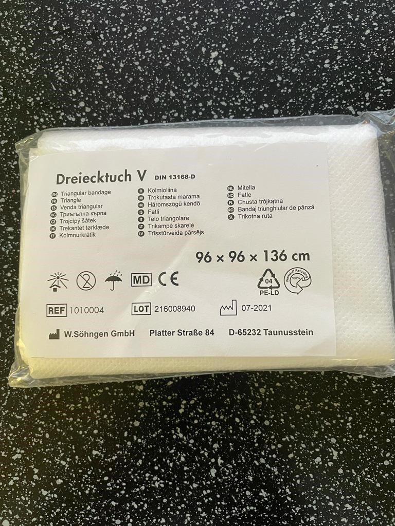 Hartmann Dreiecktuch weiss