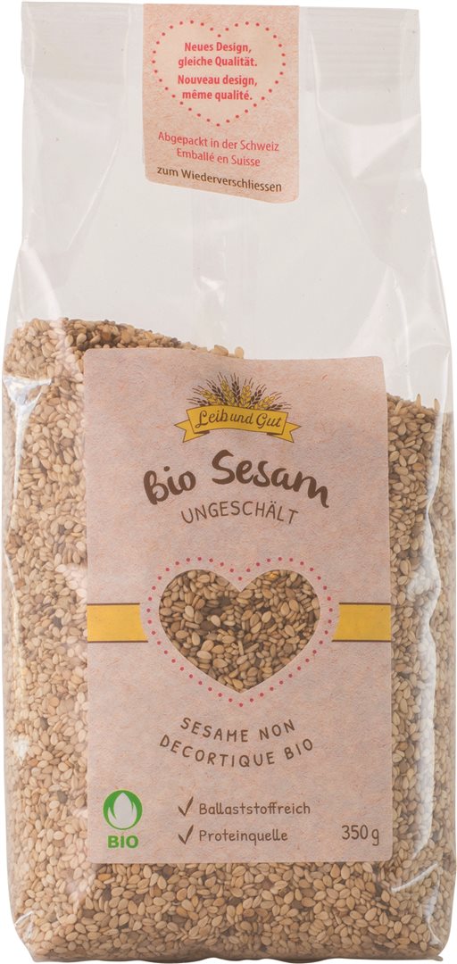Leibundgut Sesam ungeschält Bio Knospe Import