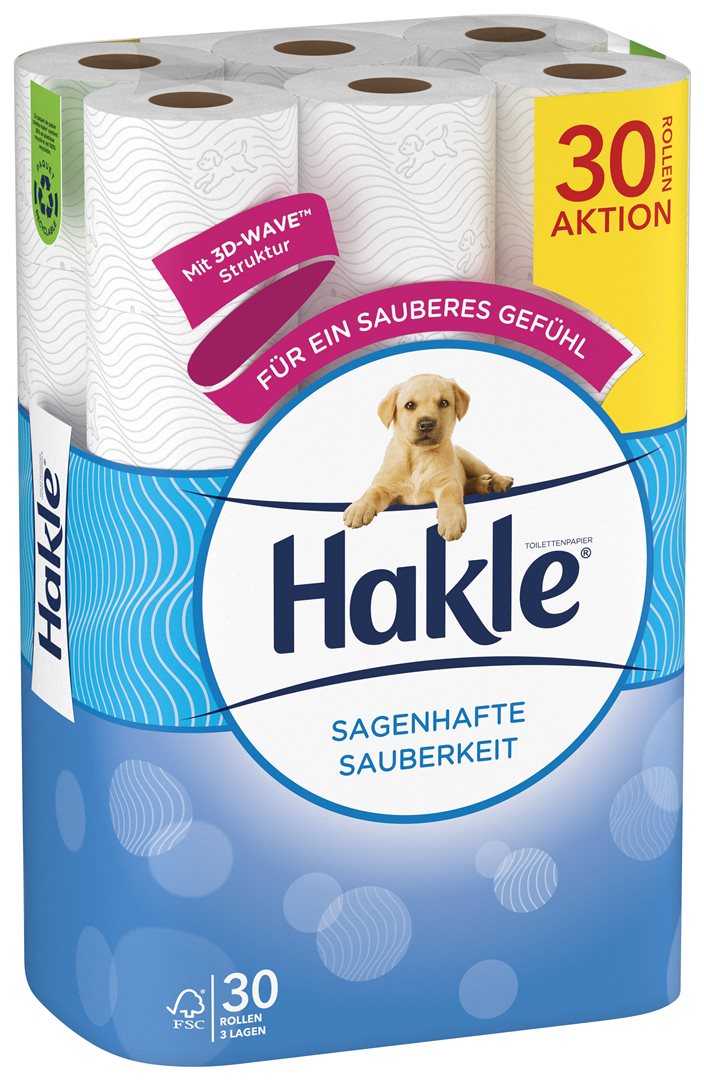 Hakle Toilettenpapier Sagenhafte Sauberkeit weiss