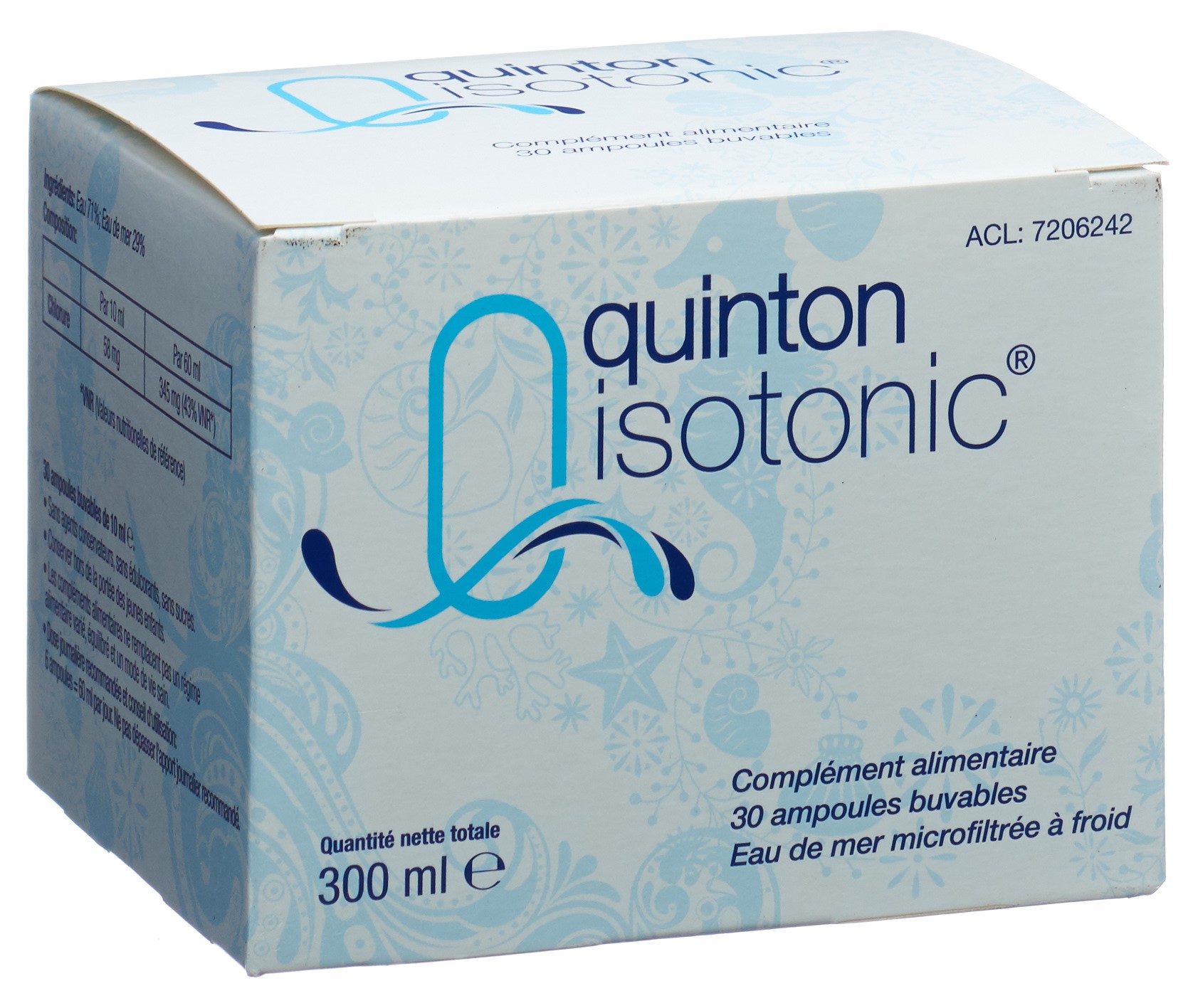 EAU DE QUINTON Isotonic 9g/l Trinkamp