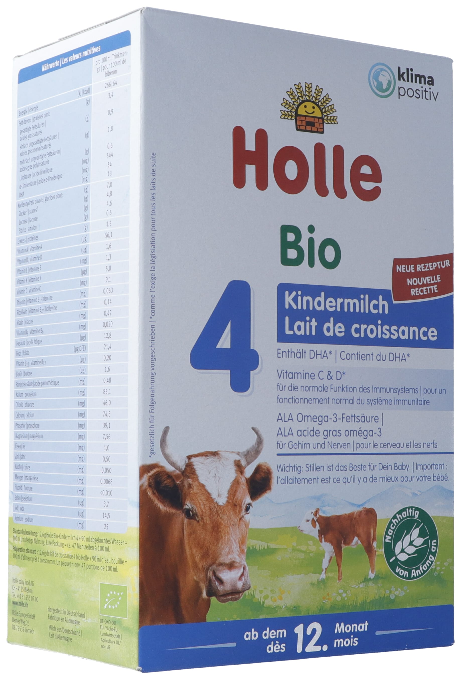 Holle Bio-Kindermilch 4 Pulver