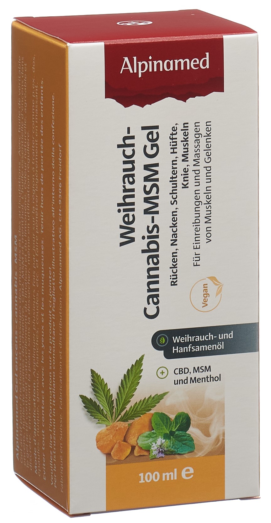 ALPINAMED Weihrauch Cannabis MSM Gel