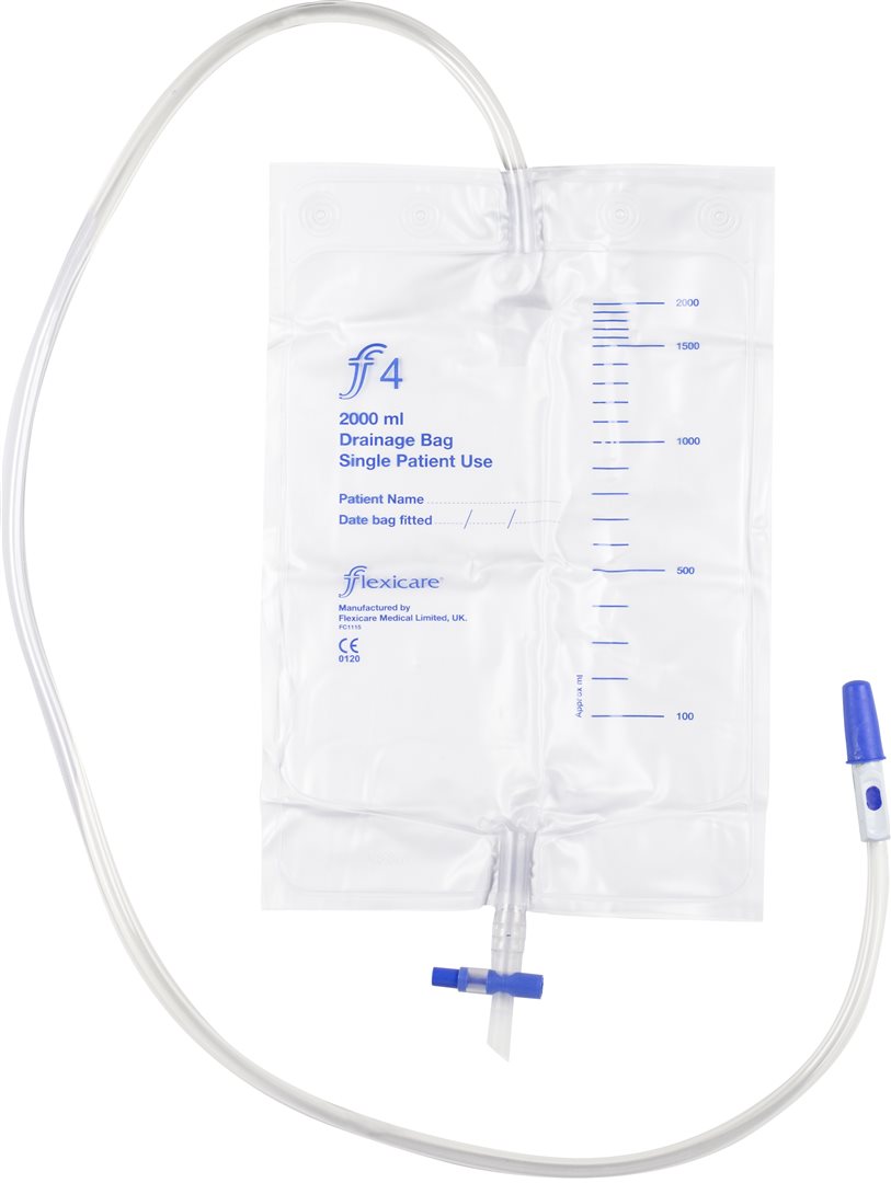 flexicare Urinbeutel 2l 100cm Ablauf Rücklaufventil unsteril