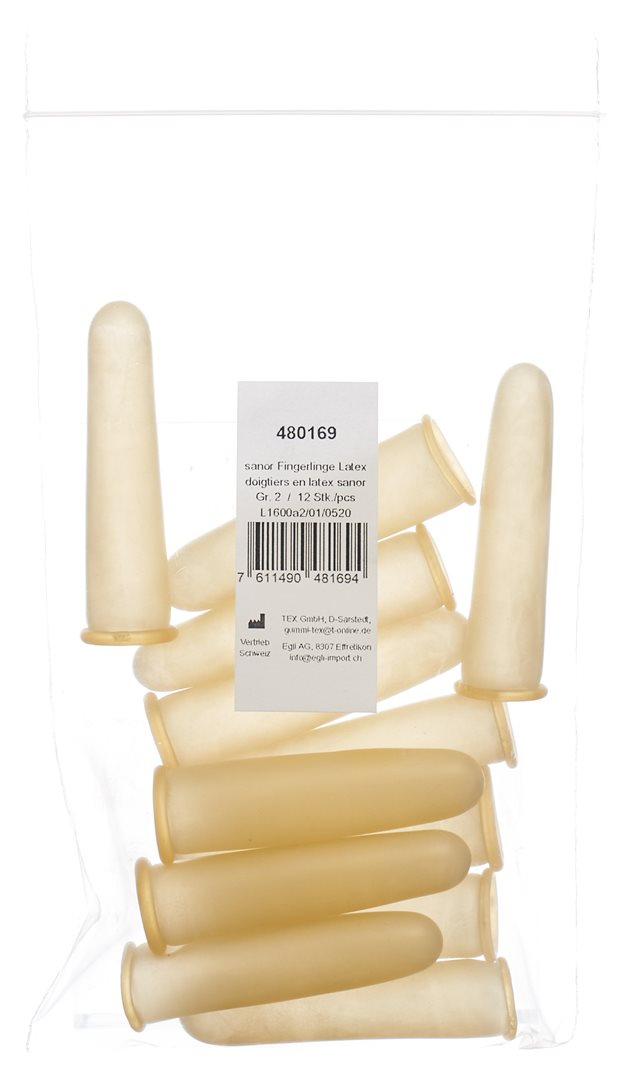 sanor Fingerling Latex Grösse 2 gepudert leicht