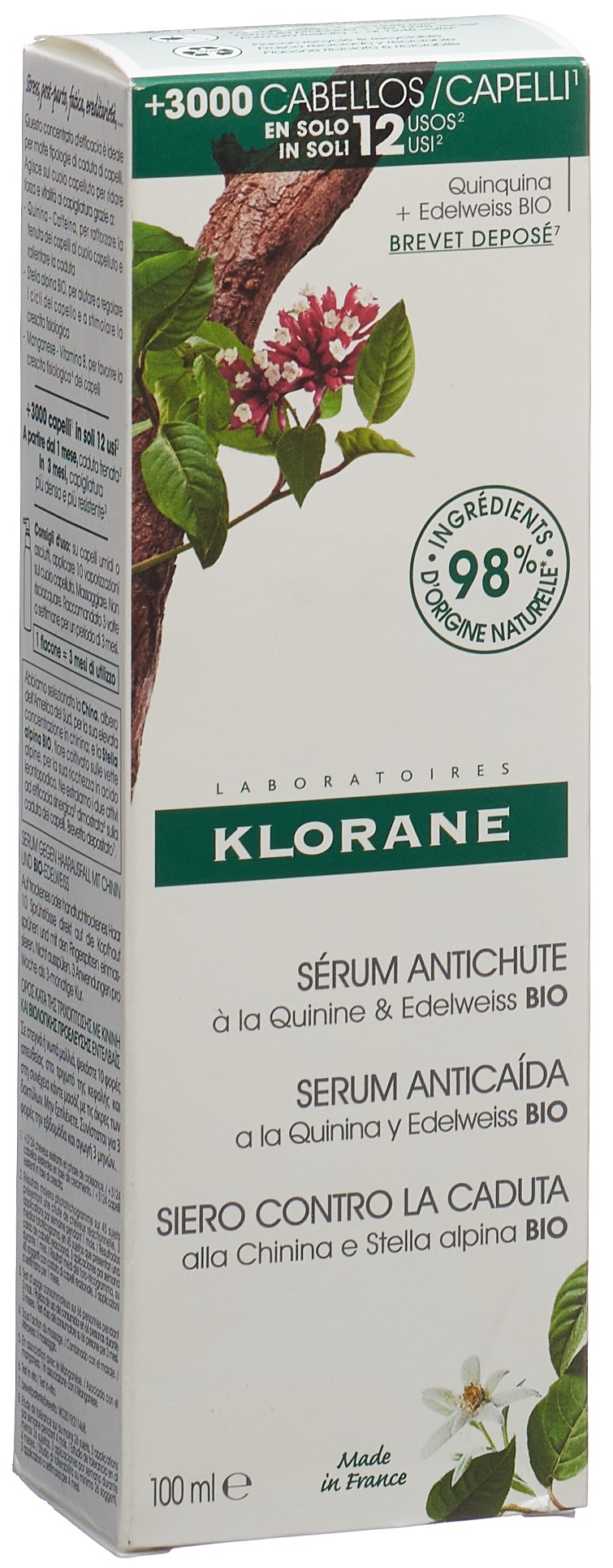 Klorane Chinin Edelweiss Haarserum