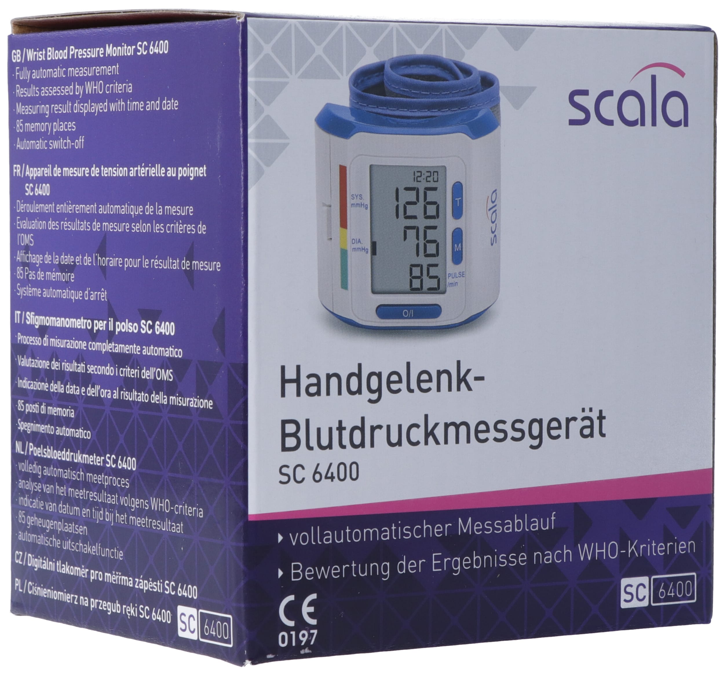 scala Handgelenk-Blutdruckmessgerät SC 6400