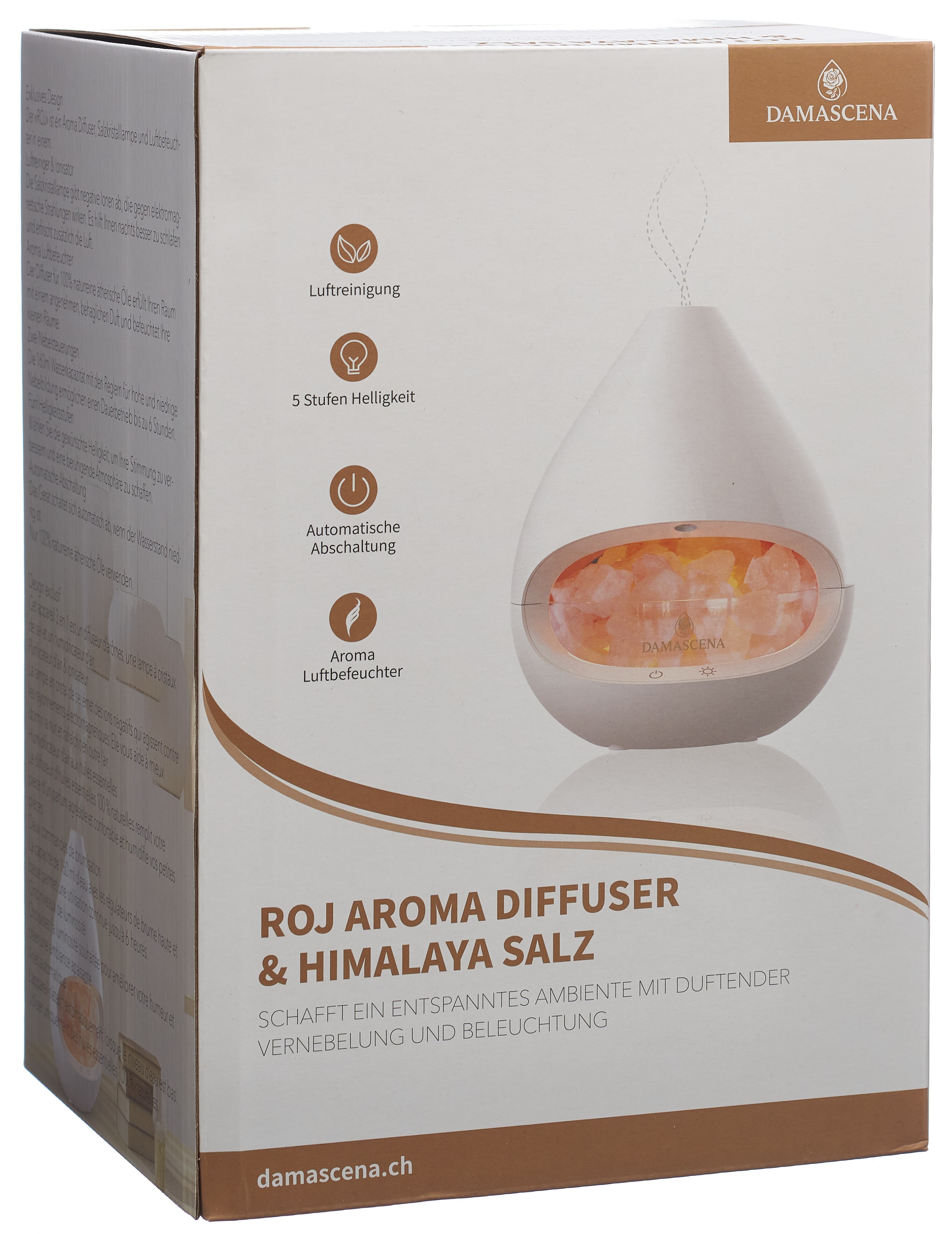Damascena ROJ Aromavernebler & Himalayasalz
