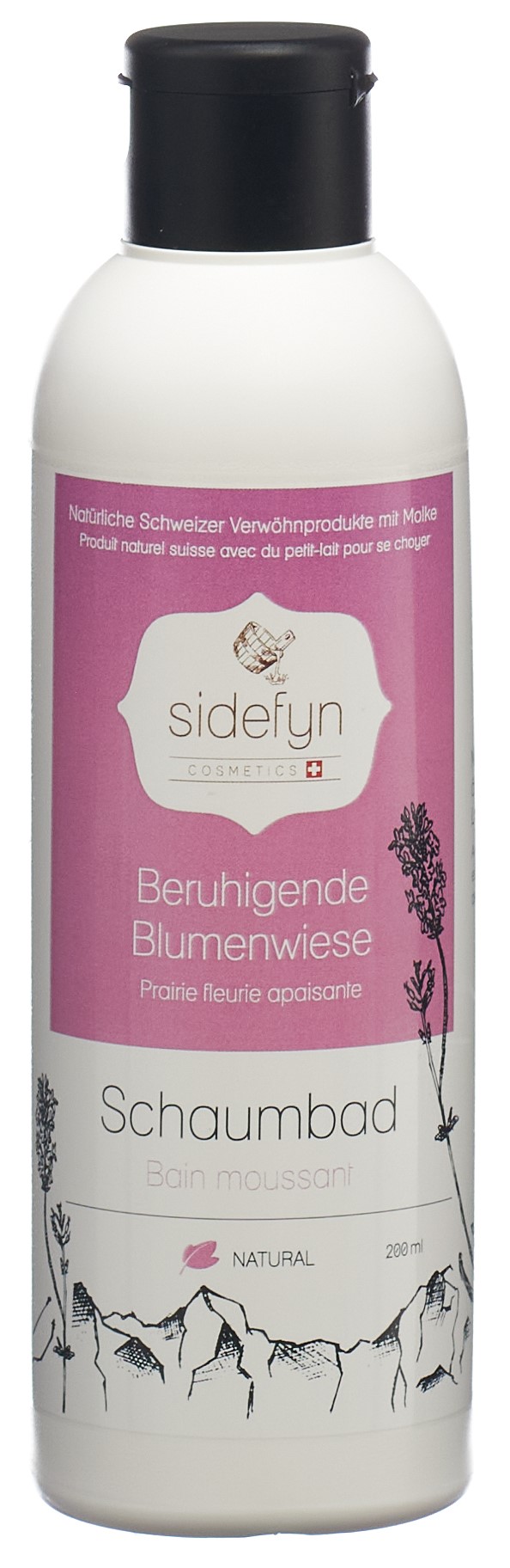sidefyn Schaumbad beruhigende Blumenwiese