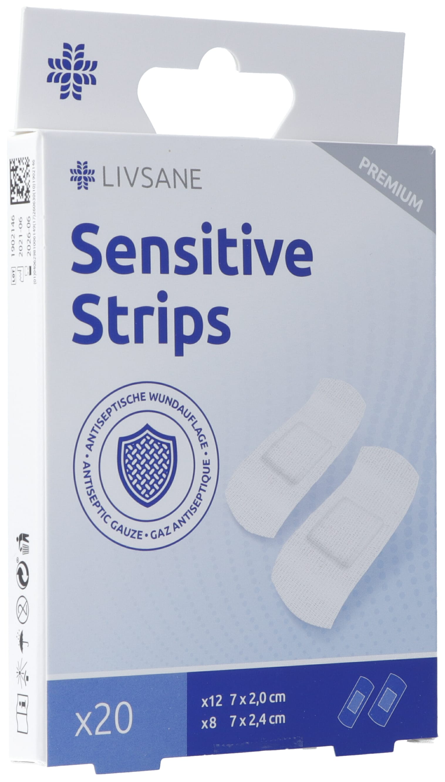 LIVSANE Premium Sensitive Pflaster Strips