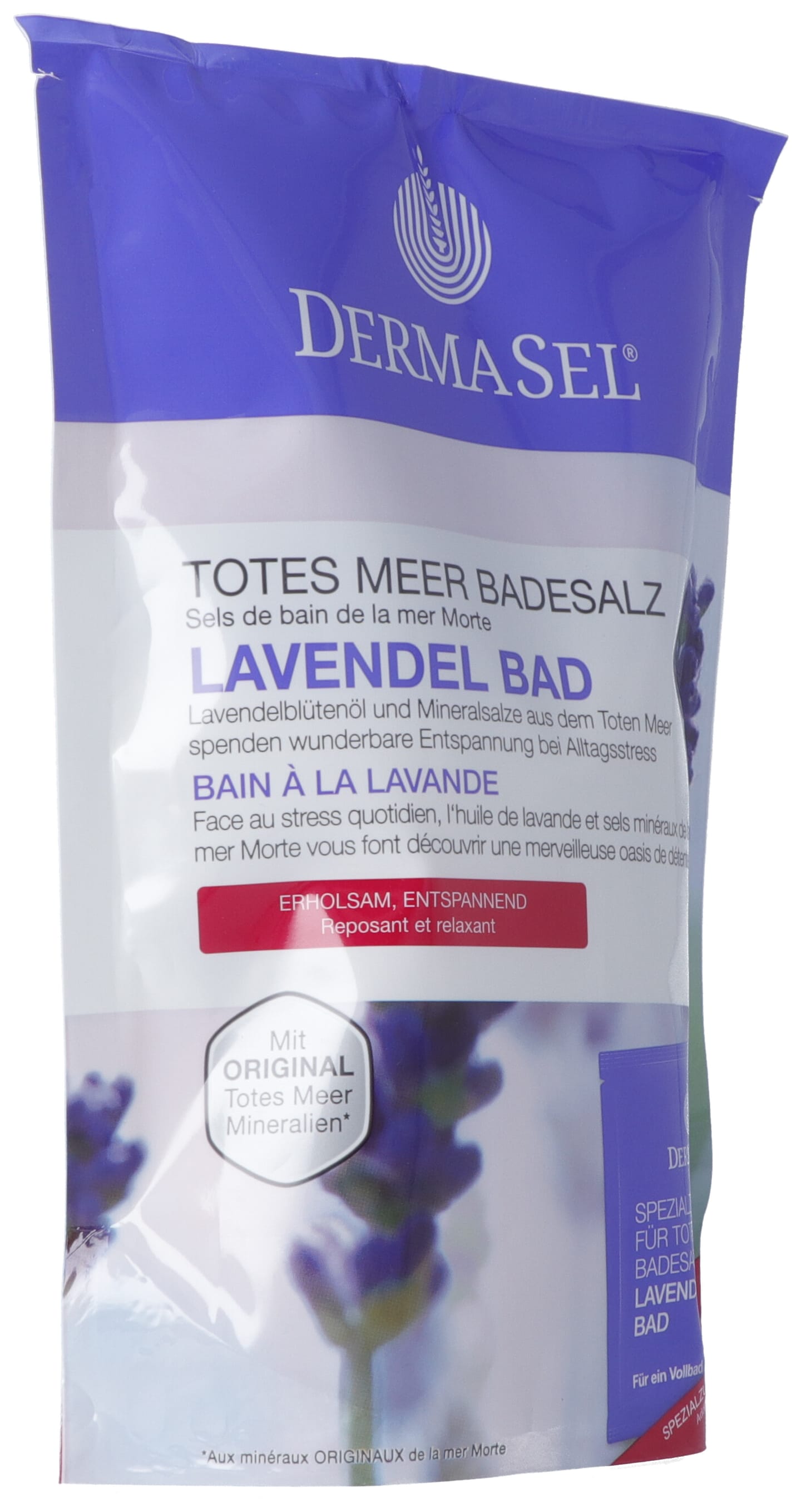DermaSel Badesalz Lavendel deutsch/französisch