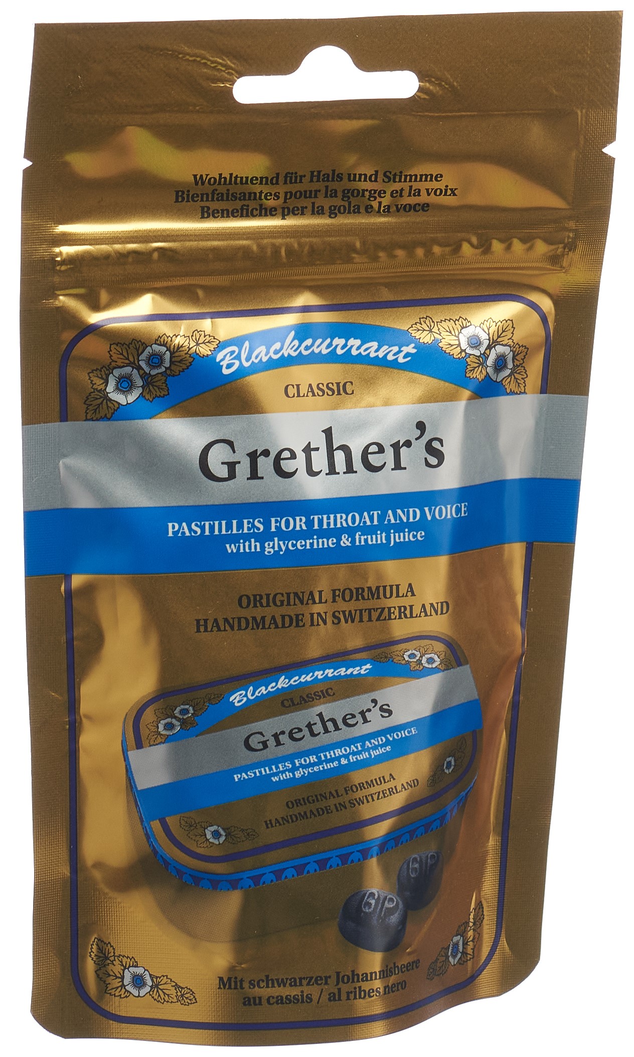 Grethers Blackcurrant Pastillen