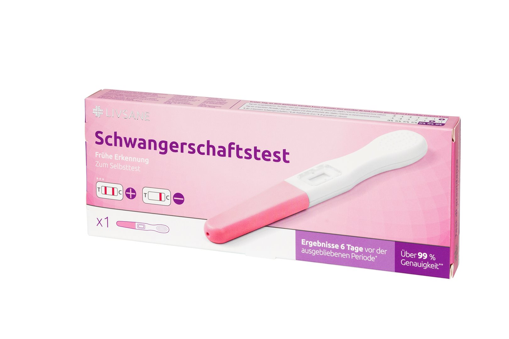 LIVSANE Schwangerschaftstest frühe Erkennung
