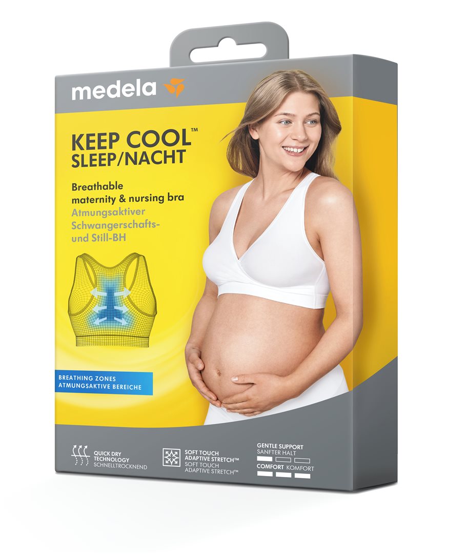 medela Keep Cool Schlaf-BH M weiss