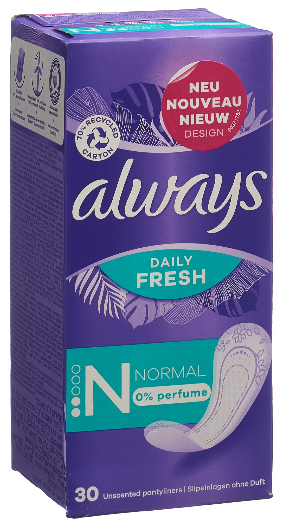 always Slipeinlage Daily Fresh Normal ohne Duft