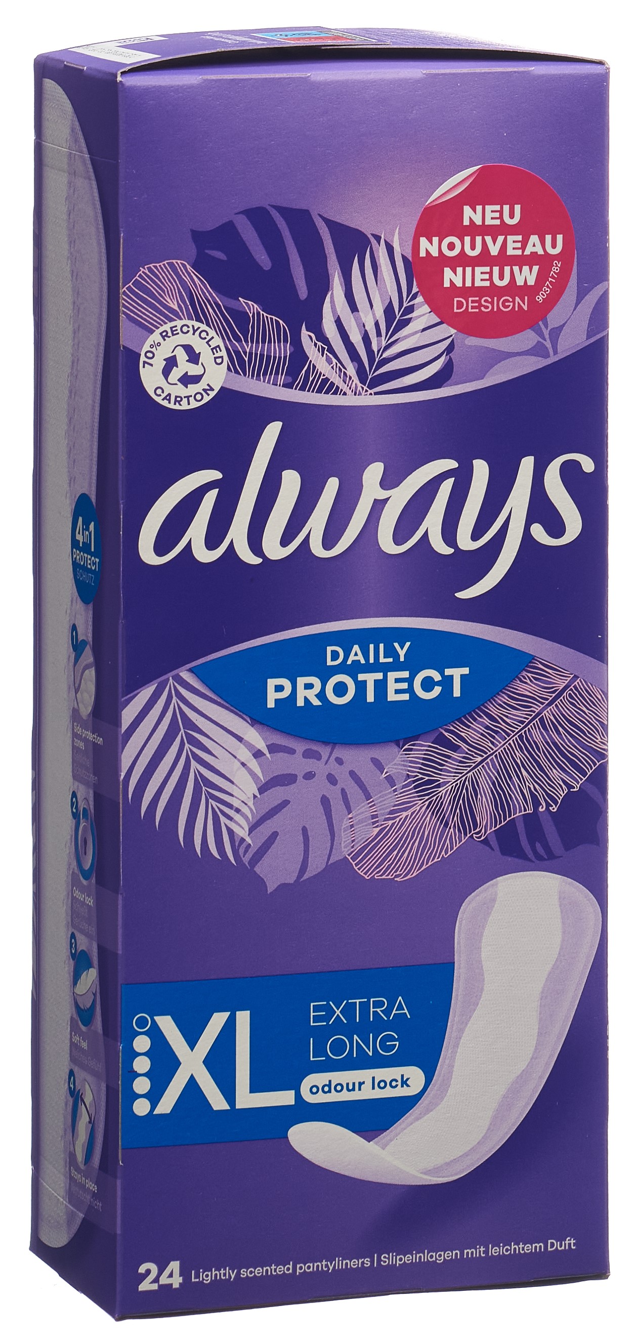 always Slipeinlage Daily Protect Extra Long mit leichtem Duft