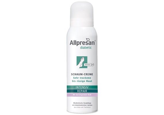 Allpresan diabetic mousse crème intensive repair avec parfum