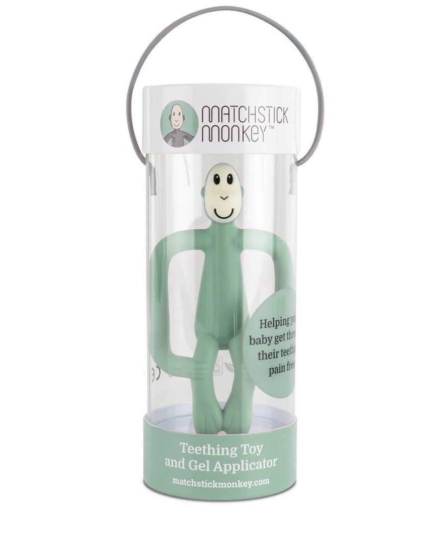 MATCHSTICK MONKEY Teething Toy mint green