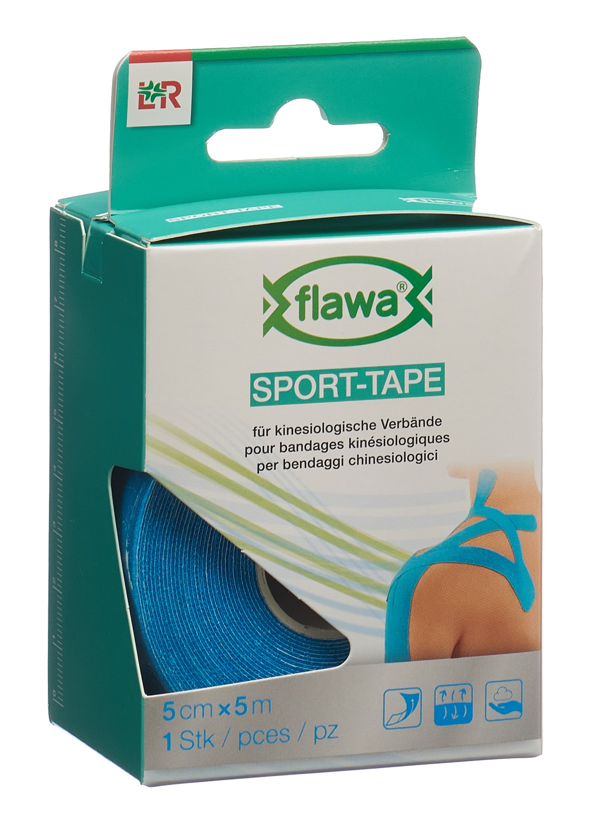 flawa Sport-Tape - 5cmx5m blau